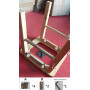 MOGUOBIN Siège vapeur en bois avec quatre pieds, toilettes tridimensionnelles, chaise vapeur V Steam at Hom eattachment H 40cm(p