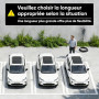 GONEO Chargeur Voiture Électrique Type 2 Portable,Température surveillance,Terre & CA 30mA+CC 6mA Détection.16a monophasé Schuko