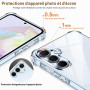 ivoler Coque pour Samsung Galaxy A35 5G, Ultra Transparent Étui de Protection en Silicone Antichoc avec Coins Renforcés, Clair M