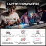Numark Party Mix III Controleur DJ Bluetooth avec Eclairages | Beat Assist, Smart Fader, 16 Pads, Mixeur DJ 2 Decks, Stems Contr