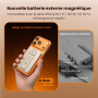 MOCOLL Batterie Externe 5000 mah magnétique PD 20W avec Support | batterie externe magnétique 5000mAh avec support intégré, batt