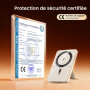 MOCOLL Batterie Externe 5000 mah magnétique PD 20W avec Support | batterie externe magnétique 5000mAh avec support intégré, batt