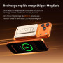 MOCOLL Batterie Externe 5000 mah magnétique PD 20W avec Support | batterie externe magnétique 5000mAh avec support intégré, batt
