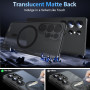 Coque pour Samsung Galaxy S25 Ultra,[avec Verre Trempé] Magnétique Coque Compatible avec MagSafe Antichoc Translucide Mat Protec