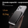 Kstime Batterie externe magnétique 10 000 mAh, design ultra fin en titane de 14 mm, chargeur portable sans fil PD20W avec entrée