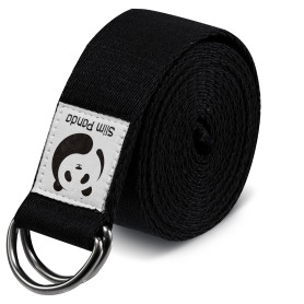 Slim Panda Sangle Yoga 180/250 cm pour Meilleurs Étirements, Ceinture Yoga avec Fermeture en Métal pour Les Yogis Débutants et C