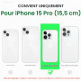ORNARTO Coque pour iPhone 15 Pro Silicone - Bleu Ciel | en Silicone Liquide, Protection Antichoc Complète, Intérieur Doux en Mic