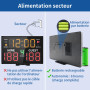 LUCKY TIME Tableau de Score électronique pour Basketball avec Buzzer | Portable, Écran LED haute luminosité, alimenté par piles,