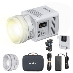 Godox ML150Bi Lumière vidéo LED bi-Couleur 2800K-6500K, 11 Modes FX, 61 054 Lux @1m, IRC 96, Prend en Charge Le contrôle Via App