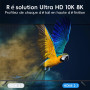 Kryoza Câble HDMI 8K 3m,Cable HDMI 2.1 8K@60Hz 4K@120Hz 7680P | Ultra Haute Vitesse Supporte HDR10 3D eARC HDCP2.2&2.3,Compatibl