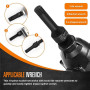 Faankiton 10PCS Douilles à Impact XZN 1/2", XZN à Choc M5-M19 CR-MO | Jeu de Douilles à Embouts XZN à Choc 1/2 Pouce M5 M6 M7 M8
