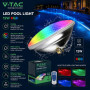 V-TAC Lampe LED Piscine Multicolore RGB 12W - AVEC TÉLÉCOMMANDE - PAR56 - Lampe en Verre Antichoc IP68 pour l'Éclairage des Pisc
