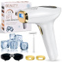 NIKYJM Epilateur Lumiere Pulsee avec Fonction Refroidissement, 3 Modes | Épilation au laser IPL, 9 Niveaux D'énergie, Appareil d