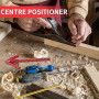 YIHAOH Traceur de Centre, Angle de Centrage en Aluminium, Centre Finder Jauge de Ligne Mesure de Précision, Marqueur Industriel,