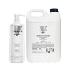 VALQUER Gel Conducteur Professionnel 5 L+1 L| Visage et Corps | pour radiofréquence ultrasons électrostimulation IPL laser