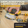 DEWALT Ponceuse excentrique sans fil 125 mm 18V XR, moteur brushless, vitesse variable 5 positions, avec sac souple et disques a