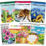 Kalysky Lot de 3 livres de coloriage adultes, mosaïques, couleur par numéro | Carrés, triangles et hexagones relaxants, défi de