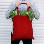 SAKETOS Sac en tissu à peindre non imprimé - pièces 38 x 42 cm - Tote Bag - 5, 10, 25 pièces - Sac en coton avec deux poignées l