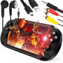 Retoo Console de Jeux Portable rétro, Écran HD de 5,1 Pouces, Console de Jeux Rétro Portable avec Plus de 1000 Jeux, Lecteur de