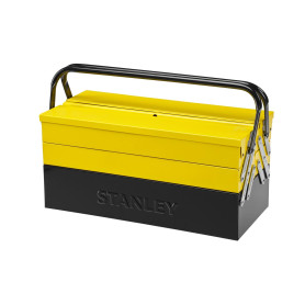 STANLEY 1-94-738 94-738 Boîte métal 5 Tiroirs - Grand Volume de Rangement -deux Poignées Articulées - Système Anti Pince-Doigt -