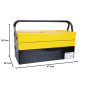 STANLEY 1-94-738 94-738 Boîte métal 5 Tiroirs - Grand Volume de Rangement -deux Poignées Articulées - Système Anti Pince-Doigt -