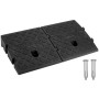 QWORK® 2PCS Freiner Rampe en Plastique, pour Fauteuils Roulants, Moto, 25x27x7 cm