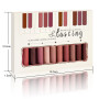 ALIIP Coffret 12 Rouges à Lèvres Mats Liquides, Ne Se Décolore Pas, Cadeau | Rouges à Lèvres Mats Liquides Longue Tenue, Fini Ma