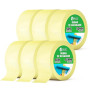V1 TRADE Ruban Masquage Peinture - Ruban Crêpe 50mm x 50m 6 pièces | Imperméable Bande Cache, Peintres, Artistes et Designers, T