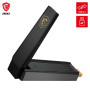 MSI AXE5400 Adaptateur USB WiFi 6E tri-Bande - WLAN jusqu'à 5400 Mbps (6 GHz, 5 GHz, 2.4GHz sans Fil), USB Type-A 3.2 Gen 1, MU-