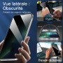 NEW'C Verre Trempé pour iPhone 14 Plus/13 Pro Max Anti-Espion | Lot de 3, Noir, 6,7 pouces, Confidentialité 28°, Dureté 9H, Anti