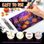 Guangna 240 Feutre Acrylique, stylos acryliques à pointe pinceau pour le coloriage adulte ，Acrylic Paint Markers pour Coloriage,