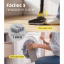 PEXCHO Balai Vapeur Multifonction 7 en 1, 1500W Chauffe en 15 Secondes | Élimine 99,9% des Virus et Bactéries,Sans Produits Chim