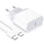 USB C Chargeur Rapide pour iPhone 16/16 Plus/16 Pro/16 Pro Max/15/15 Plus/15 Pro/15 Pro Max, 25W Type C Prise avec 2M Cable Sect