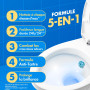Canard Fresh Disc Marine 1 Applicateur + 3 Recharges | Bloc WC sans cage offrant une fraîcheur continue et une durée jusqu'à 3 f