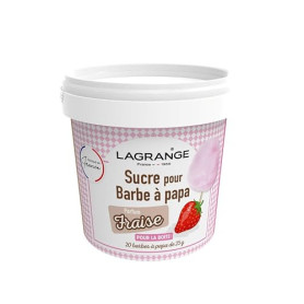 Lagrange Sucre pour Barbapapa Fraise 500 g | Sucre arômatisé framboise