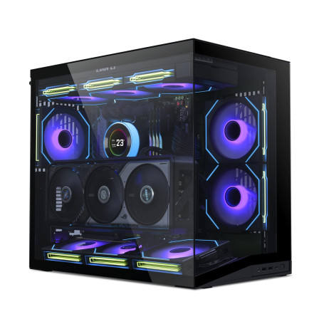Mini-Tour Lian Li O11 Dynamic Mini V2 Boîtier PC, Boîtier, Boîtier Gaming Noir