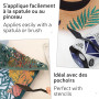 Aladine - Izink Diamond Blanc Nacré 80 ml - Peinture Pailletée - Pour Tout Support : Papier, Tissu, Béton, Métal, Bois - DIY et 