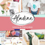 Aladine - Izink Diamond Rose Pastel 80 ml - Peinture Pailletée - Pour Tout Support : Papier, Tissu, Béton, Métal, Bois - DIY et 