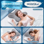 MOONYIN Oreiller Ergonomique,Oreiller Memoire Forme pour Coussin Cervicales | Coussin rafraichissant,Oreiller Papillon 2 Hauteur