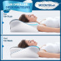 MOONYIN Oreiller Ergonomique,Oreiller Memoire Forme pour Coussin Cervicales | Coussin rafraichissant,Oreiller Papillon 2 Hauteur