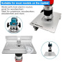 Table DéFonceuse Plaque Aluminium Costume, Table Fraisage Insert Avec Support De Torsion Coudé, DéFonceuse Plaque, Defonceuse A