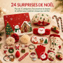 Calendrier de l'Avent de Noël 2026, Coffret Accessoires Beauté et Coiffure | Calendrier de l'Avent Noël 24 Jours Compte à Rebour