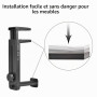 NEETTO HS906 Support & Stand Casque 2 en 1, Dessus & Dessous Bureau Support | Casque de Jeu et Pince Réglable en Hauteur et Rota
