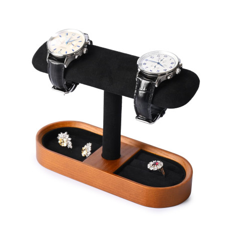 Papten Présentoir À Montres En Bois, Support Pour Bracelets Et Montres,noir | En bois, naturel et robuste, conçu pour ranger vot