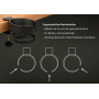 Girafus Porte Gobelet Bureau à Pince – Porte Tasse, Mug & Gourde, Gaming | Anse orientable en 3 positions (gauche, droite, centr
