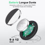 Bnlei Air Tracker Tag Traceur Fonctionne avec l’app Localiser Apple (iOS Uniquement) Comprend Batterie de Secours, Localisateur 