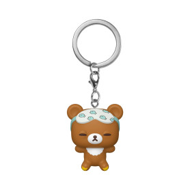 Funko Pop! Keychain: Rilakkuma - Chairoikoguma Sleepy | Goodies Officiels - Porte-Clés Mini Figurine pour Sac et Sac à Dos - Pet