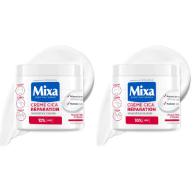 Mixa - Crème Cica Réparation - Réparation Effet Longue Durée - Peaux Très Sèches et Rugueuses - Visage, Corps, Mains - Hypoaller
