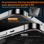 QUESPLE [2 Pièces] Verre Trempé Anti-Espion pour iPhone 17, Dépoussiérage Automatique Haute Qualité Couverture Complète, Dureté 