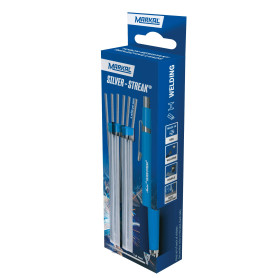 MARKAL 22221 Retail Pack Silver-Streak 1 Crayon porte mine Chargé + 2 Packs de mines Rondes
